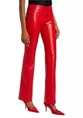 Alice + Olivia Olivia Faux-Leather Boot-Cut Pants