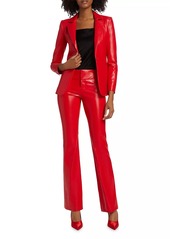 Alice + Olivia Olivia Faux-Leather Boot-Cut Pants