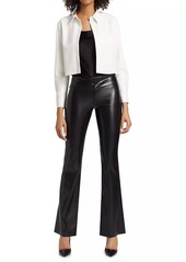 Alice + Olivia Olivia Vegan Leather Flared Pants