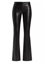 Alice + Olivia Olivia Vegan Leather Flared Pants