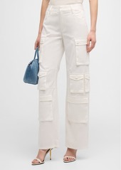 Alice + Olivia Olympia Mid-Rise Baggy Cargo Pants