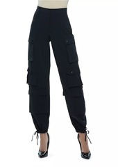 Alice + Olivia Olympia Mid-Rise Baggy Cargo Pants