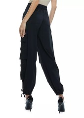 Alice + Olivia Olympia Mid-Rise Baggy Cargo Pants