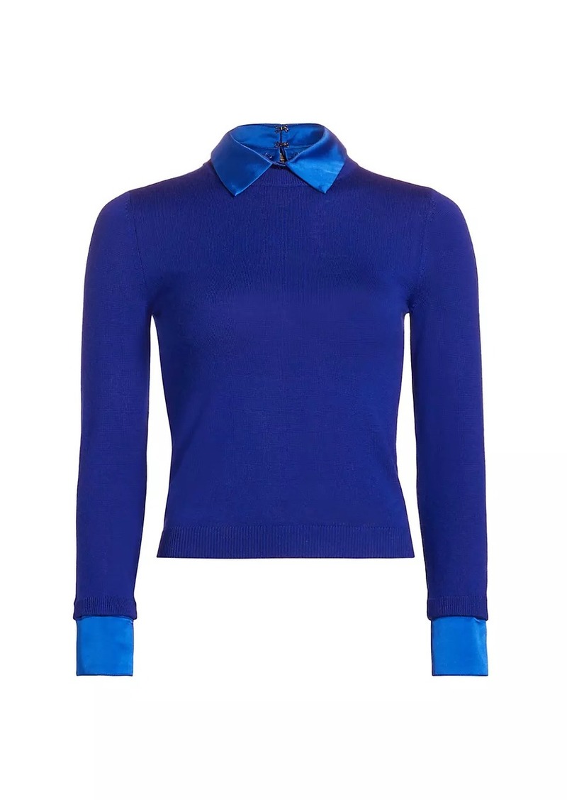 Alice + Olivia Porla Collared Sweater