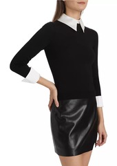 Alice + Olivia Porla Collared Sweater