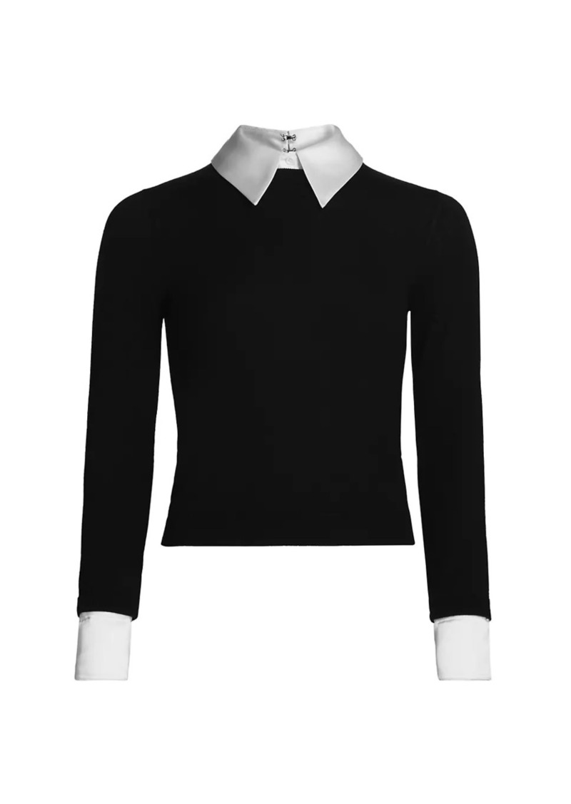 Alice + Olivia Porla Collared Sweater