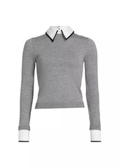 Alice + Olivia Porla Collared Sweater