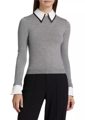 Alice + Olivia Porla Collared Sweater