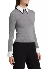 Alice + Olivia Porla Collared Sweater