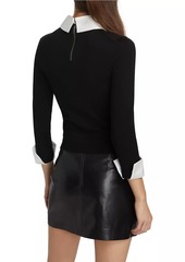 Alice + Olivia Porla Collared Sweater