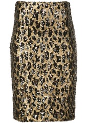 Alice + Olivia Ramos sequin fitted skirt