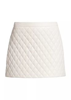 Alice + Olivia Riley A-Line Quilted Miniskirt