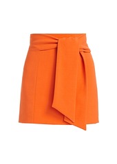 Alice + Olivia Riva Tie-Waist Mini Skirt