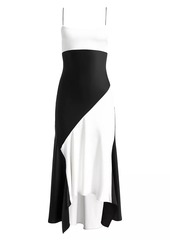 Alice + Olivia Rosa Handkerchief Midi-Length Slipdress