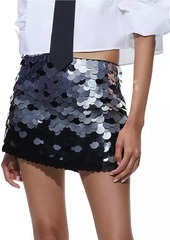 Alice + Olivia Rubi Paillette-Embellished Miniskirt