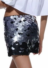 Alice + Olivia Rubi Paillette-Embellished Miniskirt