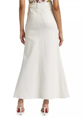 Alice + Olivia Rye Mermaid Denim Maxi Skirt