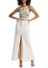 Alice + Olivia Rye Mermaid Denim Maxi Skirt