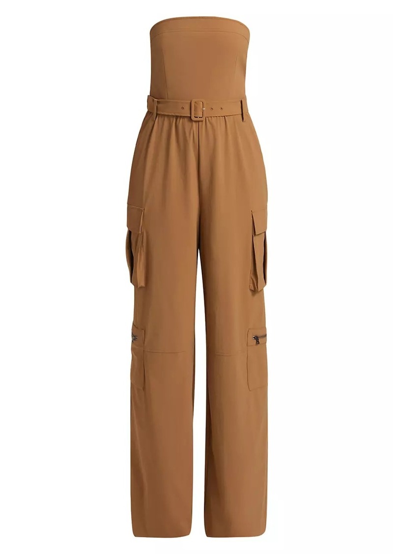 Alice + Olivia Sachiko Strapless Cargo Jumpsuit