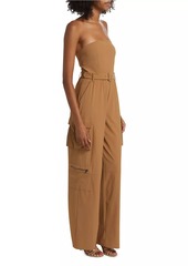 Alice + Olivia Sachiko Strapless Cargo Jumpsuit