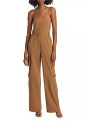 Alice + Olivia Sachiko Strapless Cargo Jumpsuit