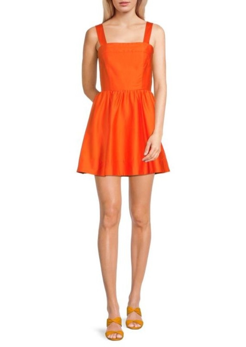 Alice + Olivia Saige Tie Back Mini Dress