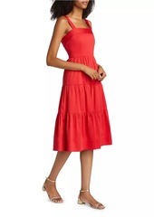 Alice + Olivia Saige Tiered Midi-Dress