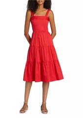 Alice + Olivia Saige Tiered Midi-Dress