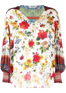 Alice + Olivia Serena floral-print blouse