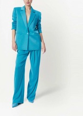 Alice + Olivia Shan padded-shoulder rolled-sleeve blazer