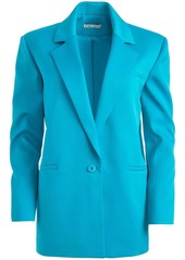 Alice + Olivia Shan padded-shoulder rolled-sleeve blazer