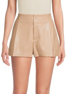 Alice + Olivia Steffie Faux Leather Shorts