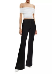 Alice + Olivia Stretch Bootcut Mid-Rise Pants