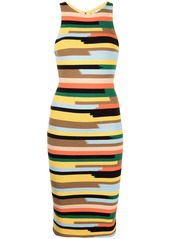 Alice + Olivia striped fitted dress