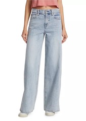 Alice + Olivia Trish Mid-Rise Stretch Baggy Jeans