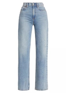 Alice + Olivia Weezy Mid-Rise Straight Jeans