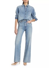 Alice + Olivia Weezy Mid-Rise Straight Jeans