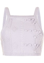 Alice McCall Songbird cropped knitted top
