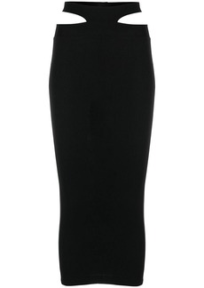 ALIX NYC cut-out fitted midi skirt