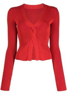 ALIX NYC Inez ribbed knitted top