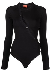 ALIX NYC Pearson button-embellished jersey bodysuit