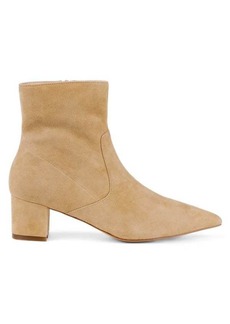 Allegra James Celina Block Heel Suede Ankle Boots