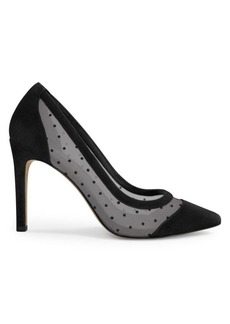 Allegra James Debbie Swiss Dot Mesh Pumps