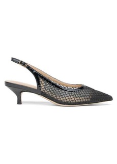 Allegra James Jacqui Kitten Heel Slingback Mesh Pumps