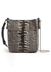 AllSaints Adelina Small Embossed Leather Tote in Grey Multi at Nordstrom