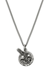 AllSaints 3D Eagle Pendant Sterling Silver Necklace in Warm Silver at Nordstrom Rack