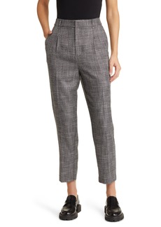 AllSaints Astrid Sparkle Plaid Trousers in Grey Check at Nordstrom Rack