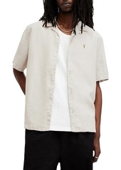 Allsaints Audley Short Sleeved Relaxed Fit Button Down Shirt