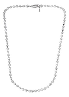 AllSaints Beadshot Sterling Silver Ball Chain Necklace