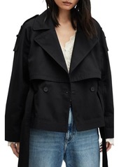 AllSaints Beckette Short Trench Coat